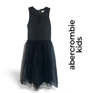 Abercrombie Kids Elegant Dark Navy Blue Tulle Dress Corsicas Holliday Party